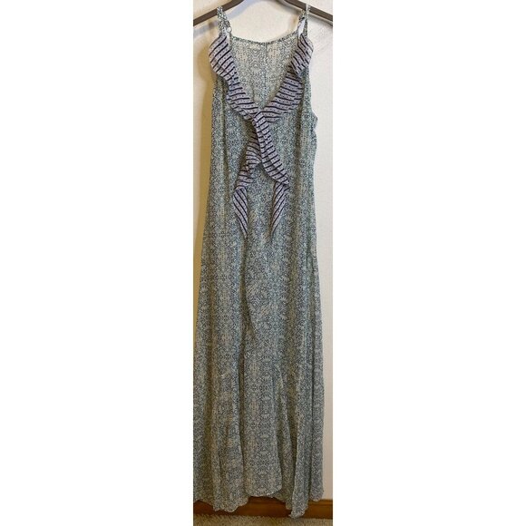 Cabi Garden Party Whimsical Boho Ruffle Maxi Sleeveless Floral  Dress 2 Small - Picture 1 of 5